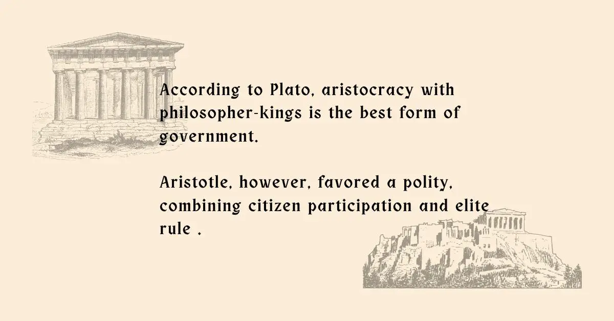 Best Regime According to Plato and Aristotle