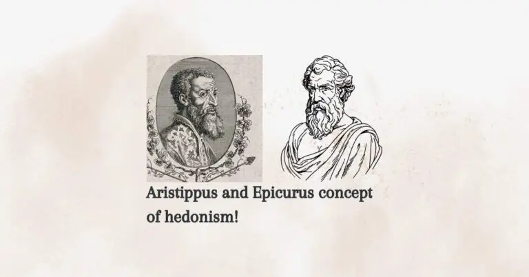 Aristippus and Epicurus' concept of hedonism