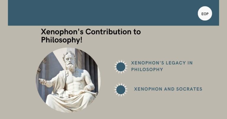 Xenophon's Contribution to Philosophy